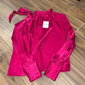 GENERATION LOVE PINK SILK TOP NWT SIZE M